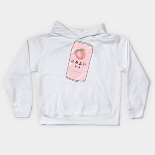 Korean Peach Suntory Soft Drink Kids Hoodie